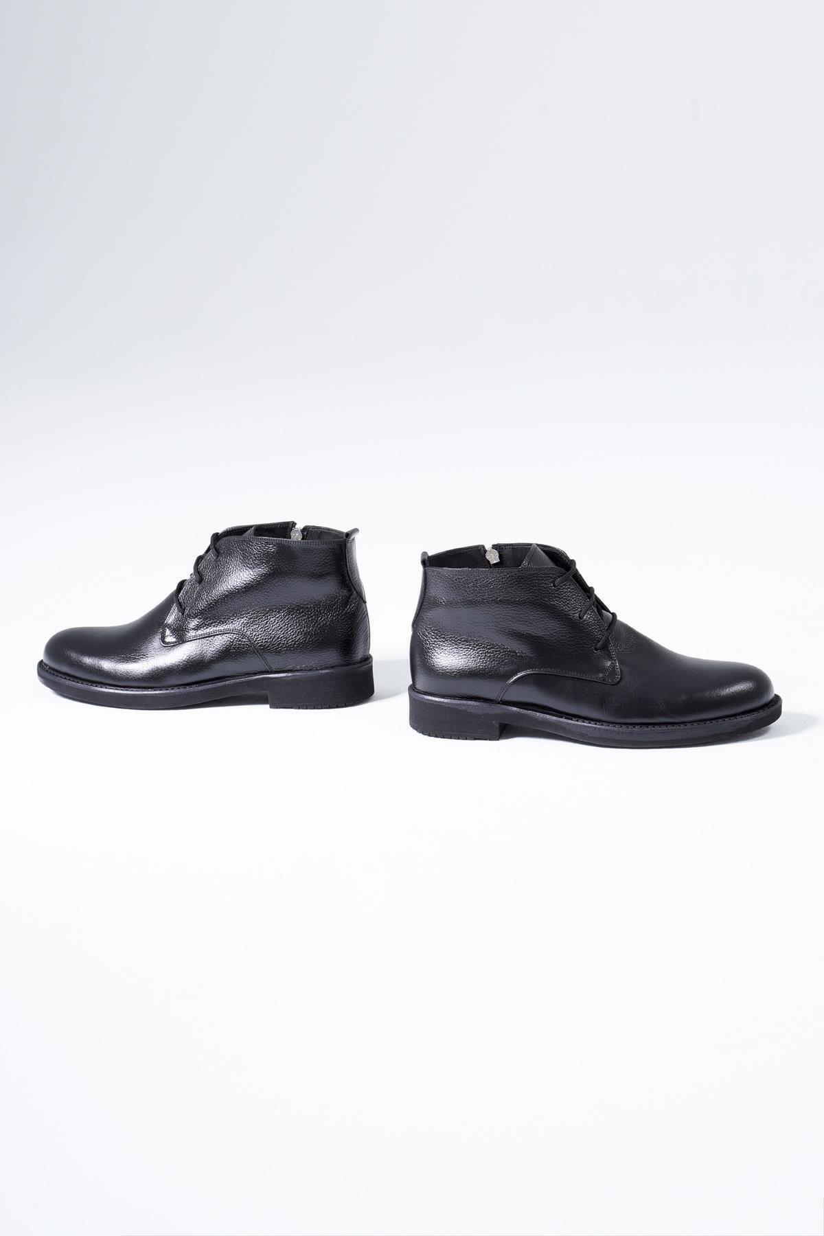 İNSETTO  Deri Erkek Bot Fermuarlı Chukka Kışlık Ayakkabı - Görsel 4