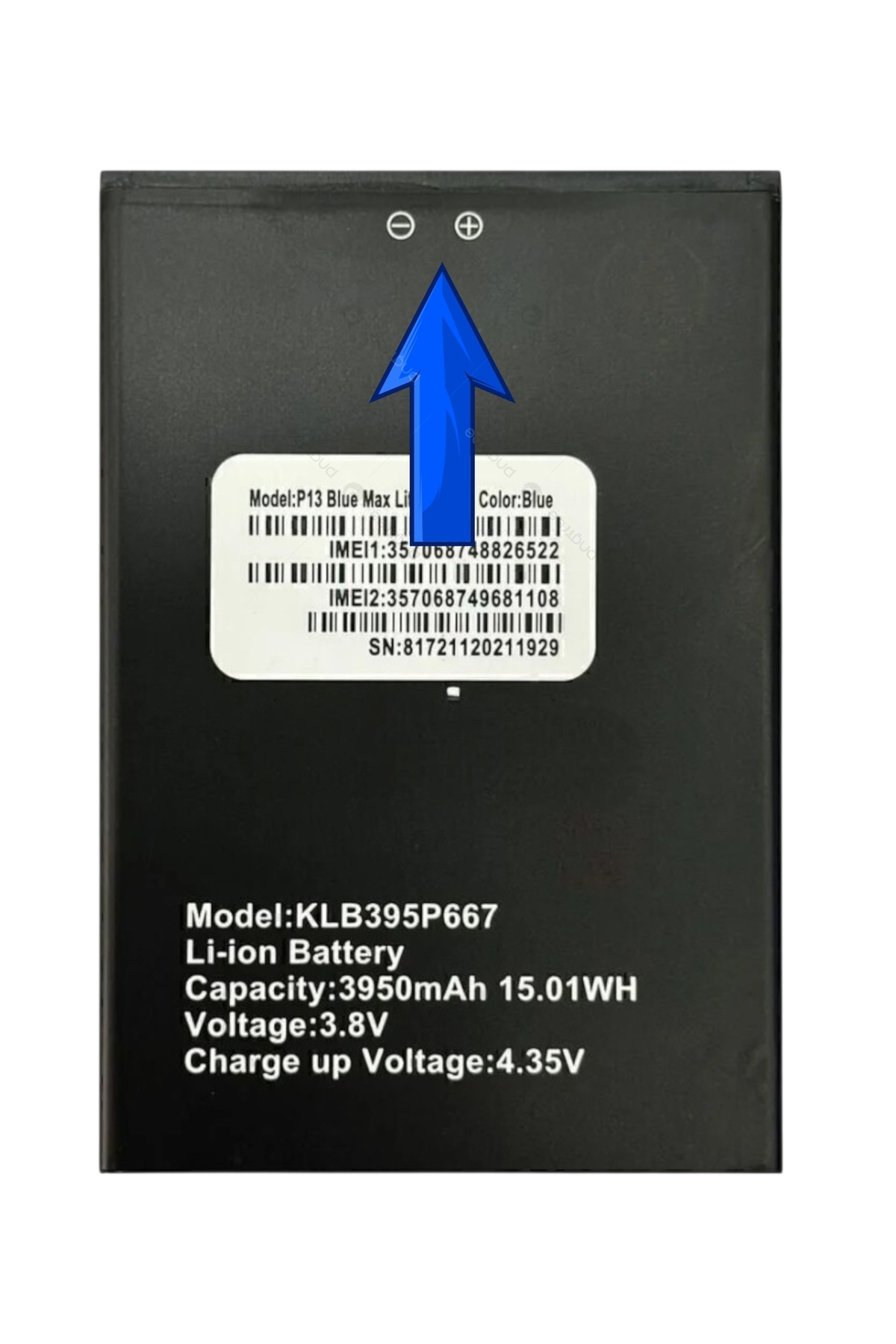 P13 Blue Max Lite 2022 Battery Model Klb395p667 3950mah Tyc00619059735