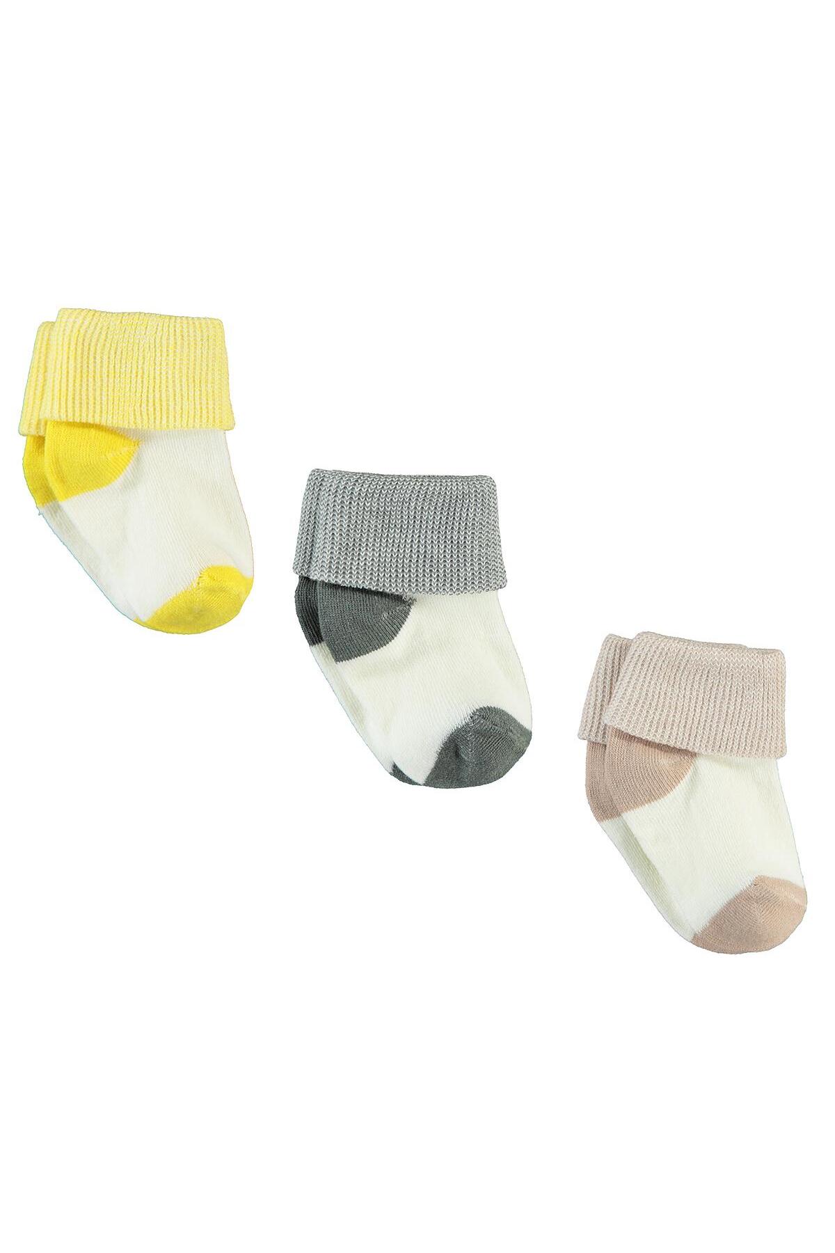 Civil Baby Bebek 3'lü Çorap Set 0-6 Ay Bej fotoğrafı 4 (önizleme)