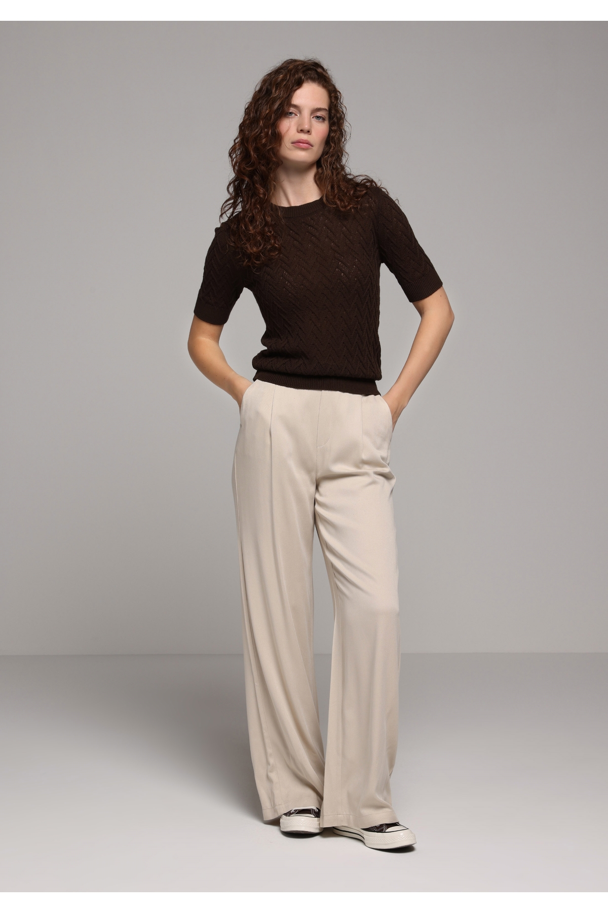 Colin’s  Slim Fit Kadın Kahverengi Kazak - Görsel 3