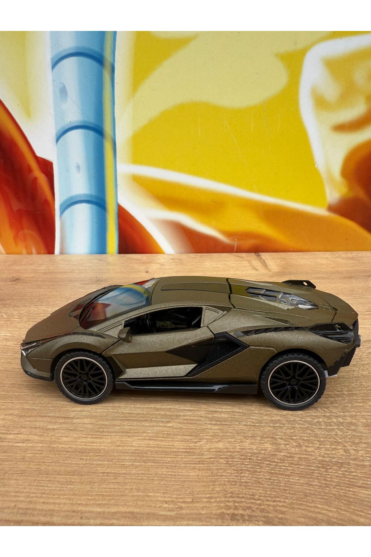 scntoys Lamborghini Çek Bırak Model Araba Lamborghini Veneno Diecast Araba Kapı Bagaj Kaput fotoğrafı 4 (önizleme)