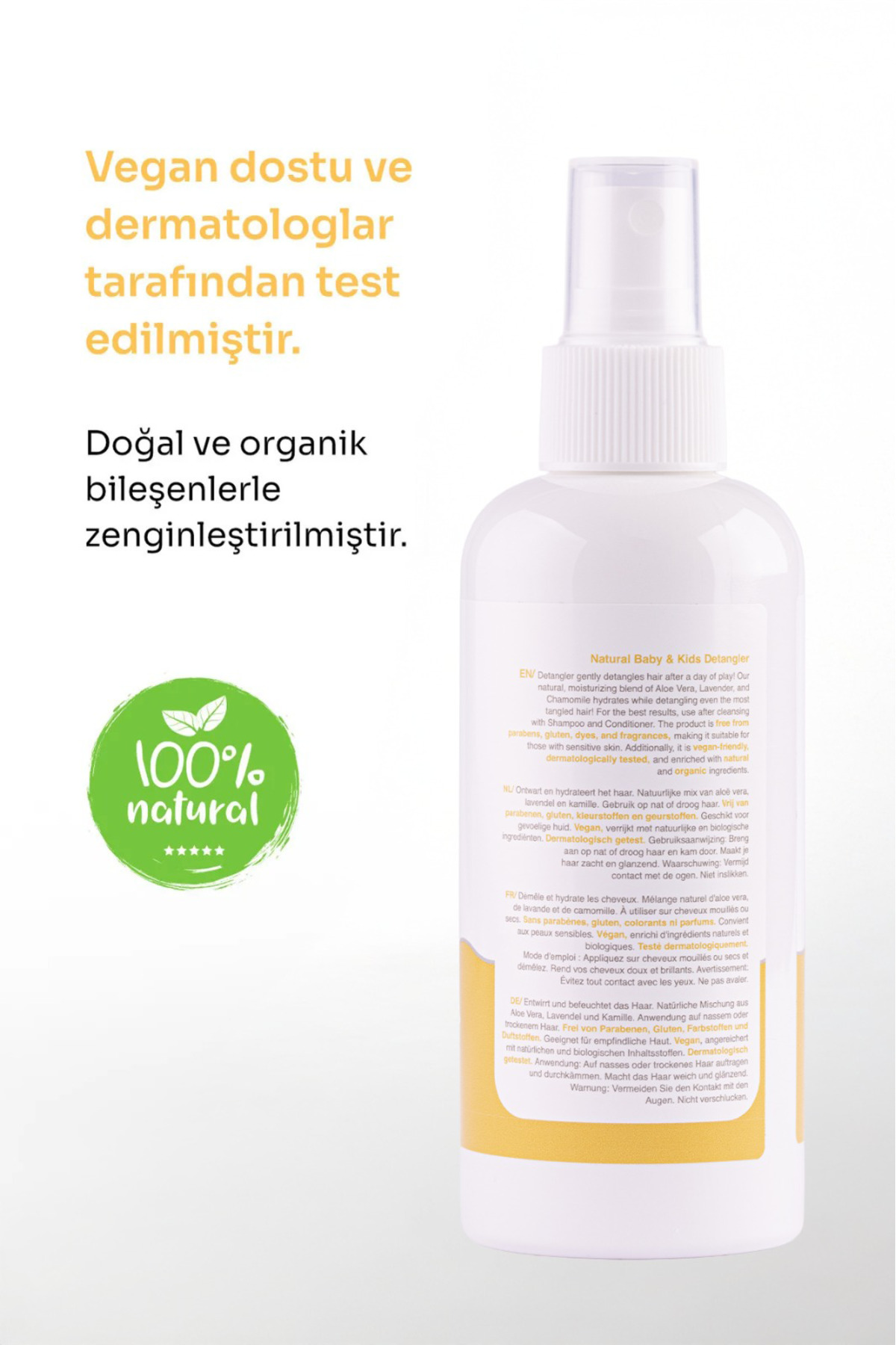 BABYTON Doğal Kolay Saç Tarama Spreyi 200 ml fotoğrafı 4 (önizleme)