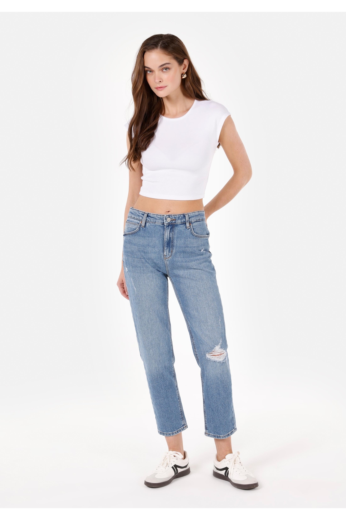 Slim Fit Kadın Denim Jean Pantolon
