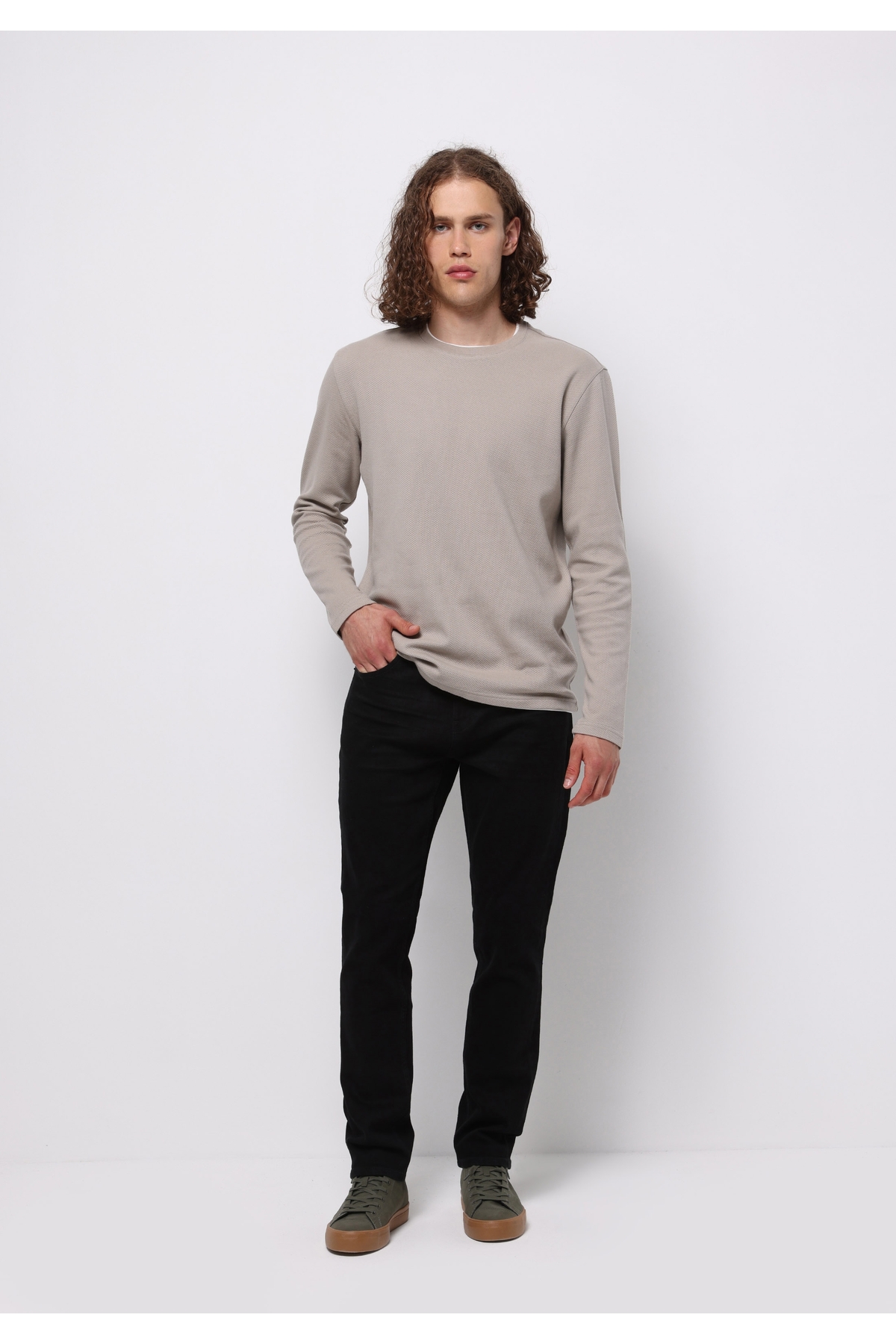 Colin's Regular Fit Orta Bel Daralan Paça Erkek Black Black Denim Pamuklu Jean Pantolon