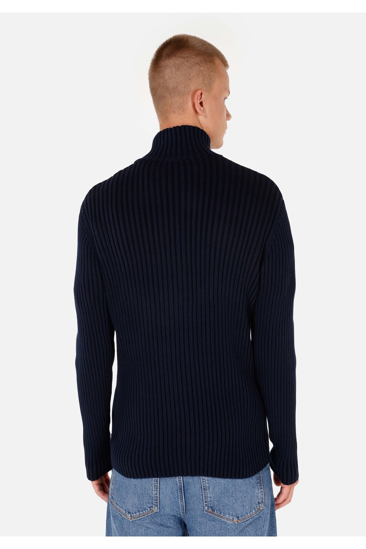 Colin's Slim Fit Erkek Lacivert Hırka görsel 2
