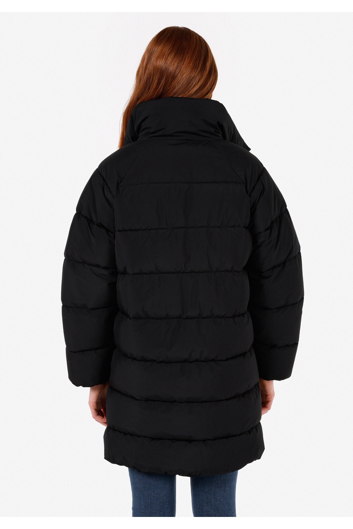 Colin’s  Regular Fit Kapüşonlu Kadın Siyah Kaban - Görsel 2