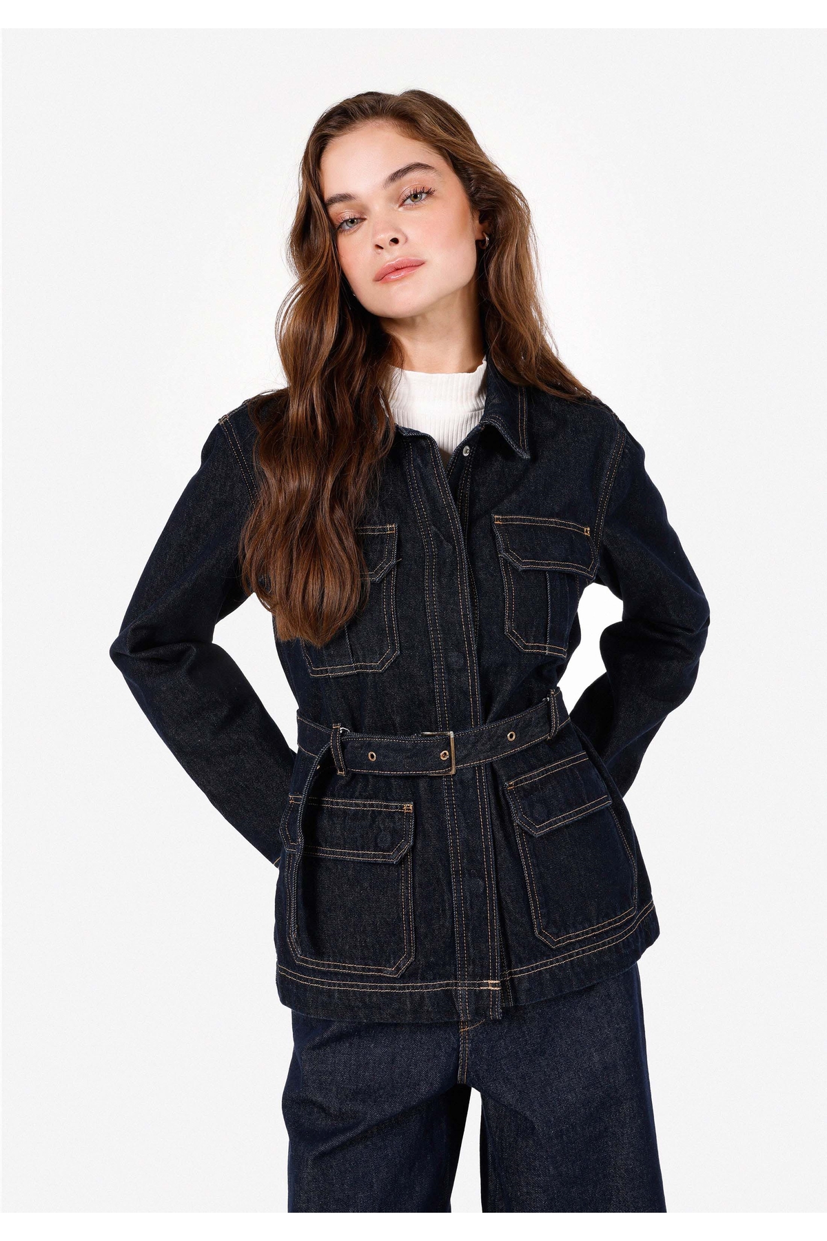 Slim Fit Kadın Siyah Jean Pantolon