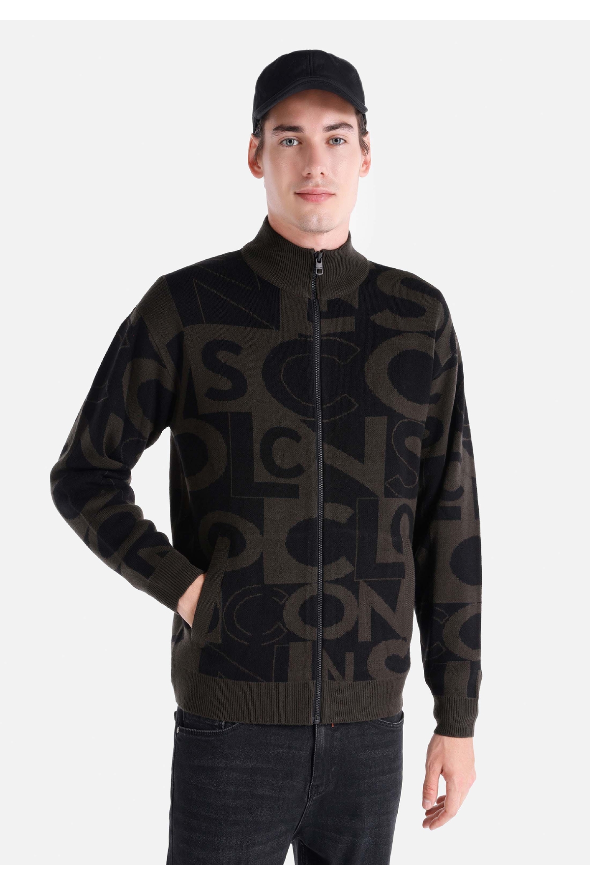 Colin's Regular Fit Erkek Siyah Triko Hırka — مشکی .CL1065574_Q1.V2_BLK