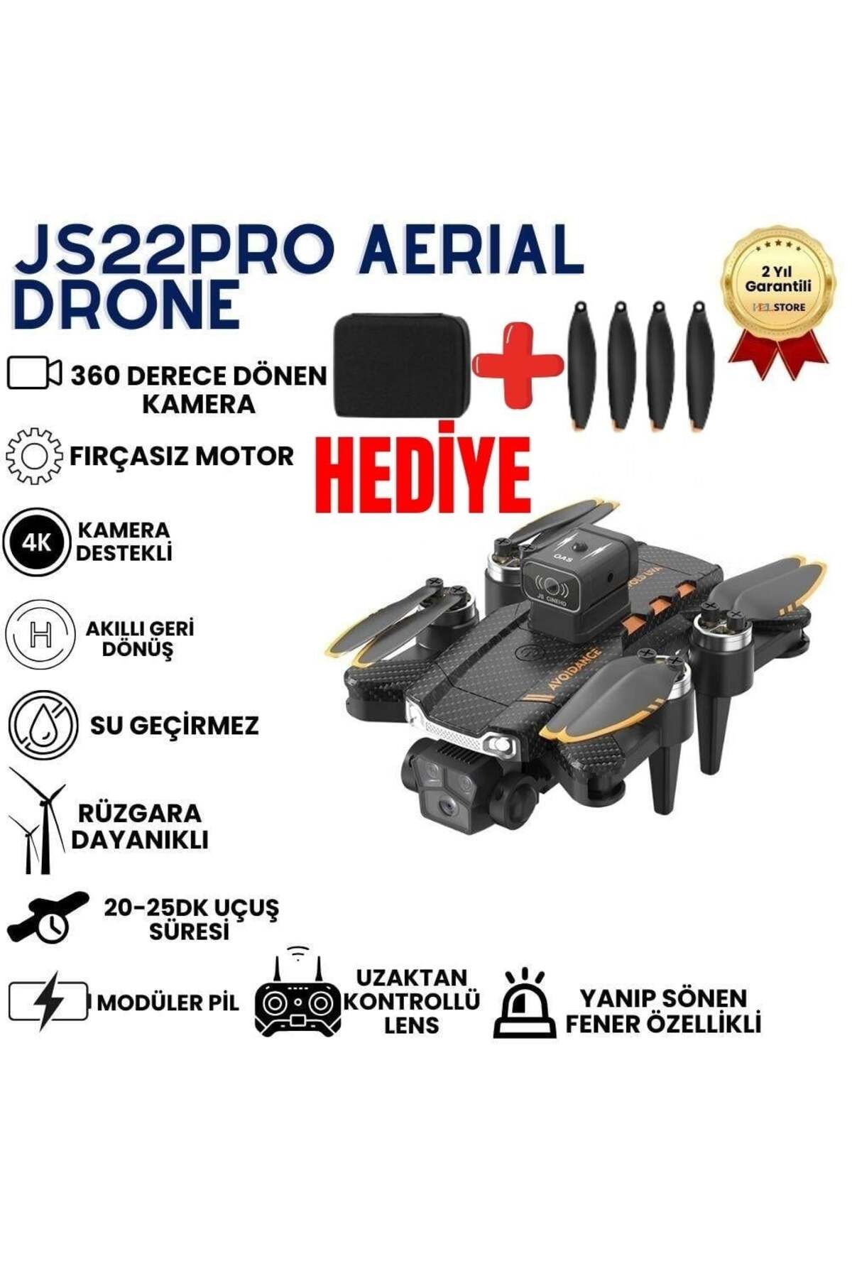 hızlı store JS22PRO Drone,4K Uzaktan Kumandalı, Fırçasız motorlu