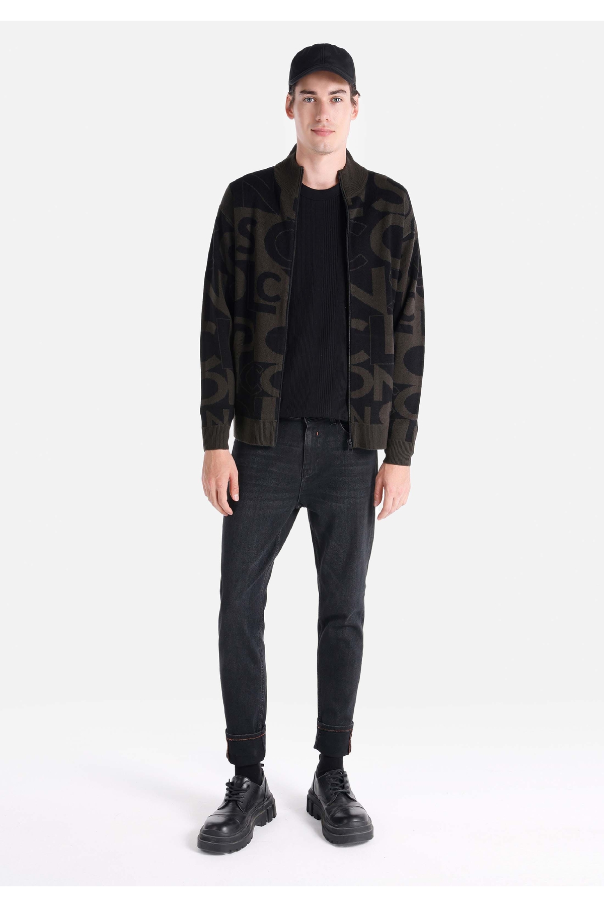 Regular Fit Erkek Siyah Triko Hırka — مشکی .CL1065574_Q1.V2_BLK — تصویر 3 از 4