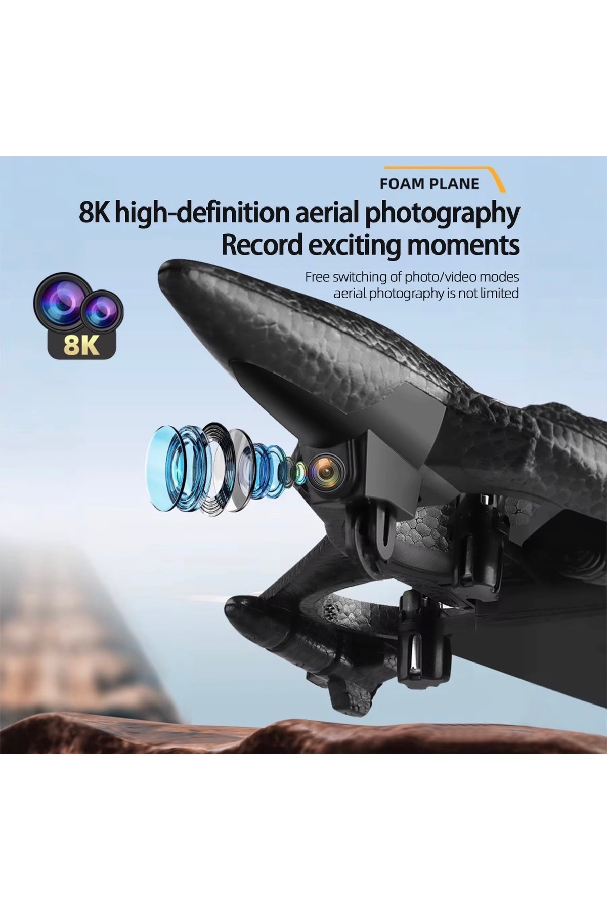 DİĞER1111 ZAVA 2 kameralı hd görüntü 4 motorlu güçlü yapı 360akrobasi*led ışıklı kumandalı oyuncak fotoğrafı 3 (önizleme)