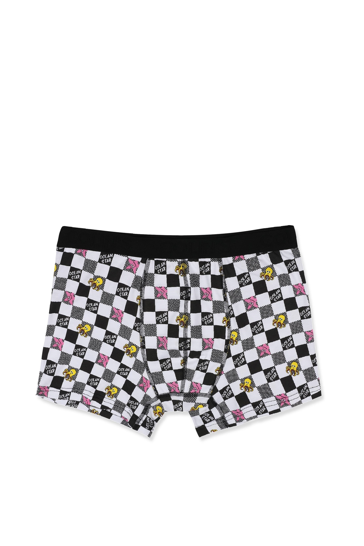 Modern Fit Baskılı Erkek Beyaz Boxer