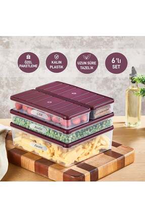 SELKA HOME 4'lü Set Nora Organizer Buzdolabı Buzluk Düzenleyici Saklama Kabı ...
