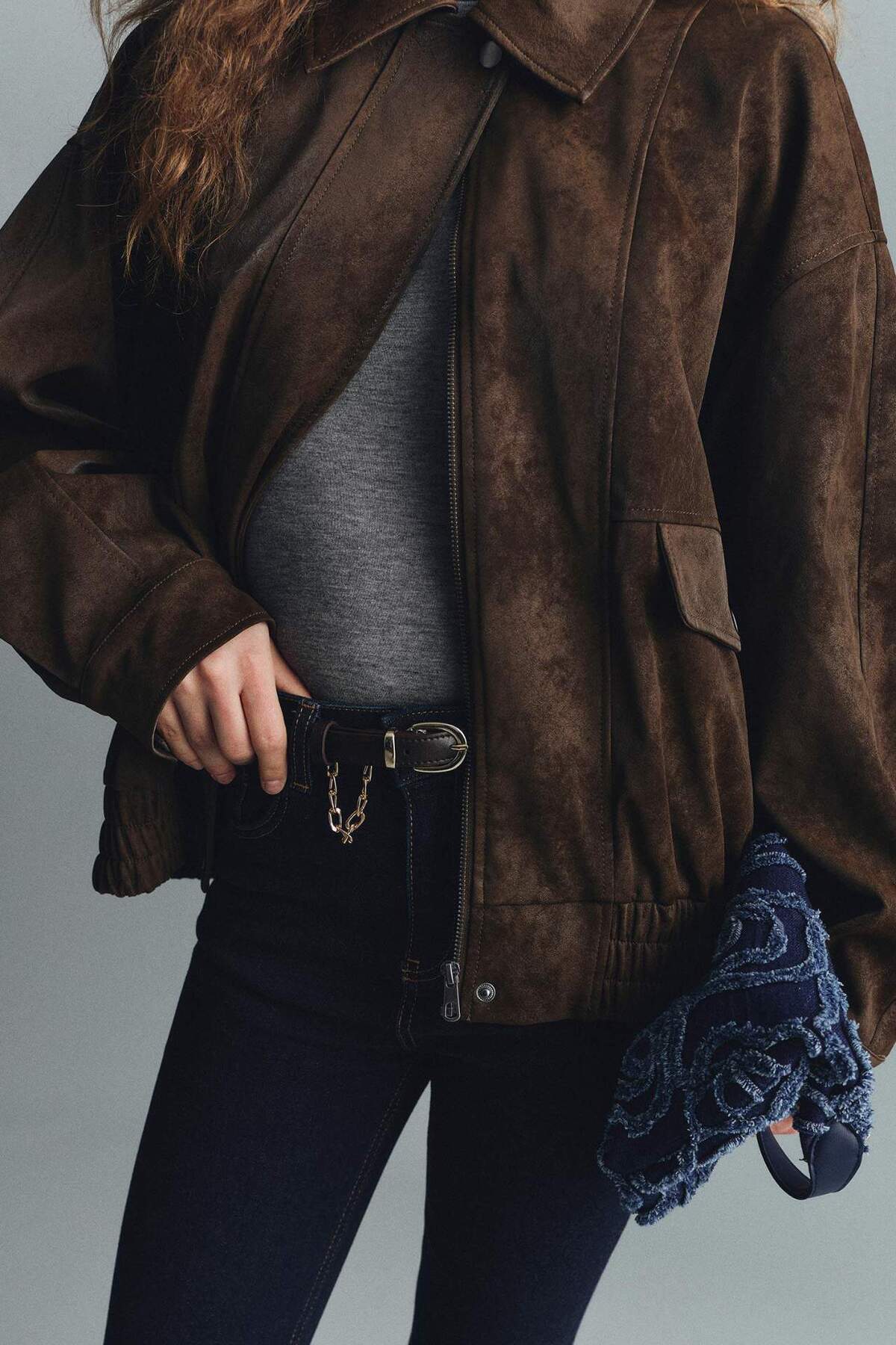 Defacto  Su Geçirmez Dad Fıt Suni Deri Mont G6497AX26SP - Görsel 6