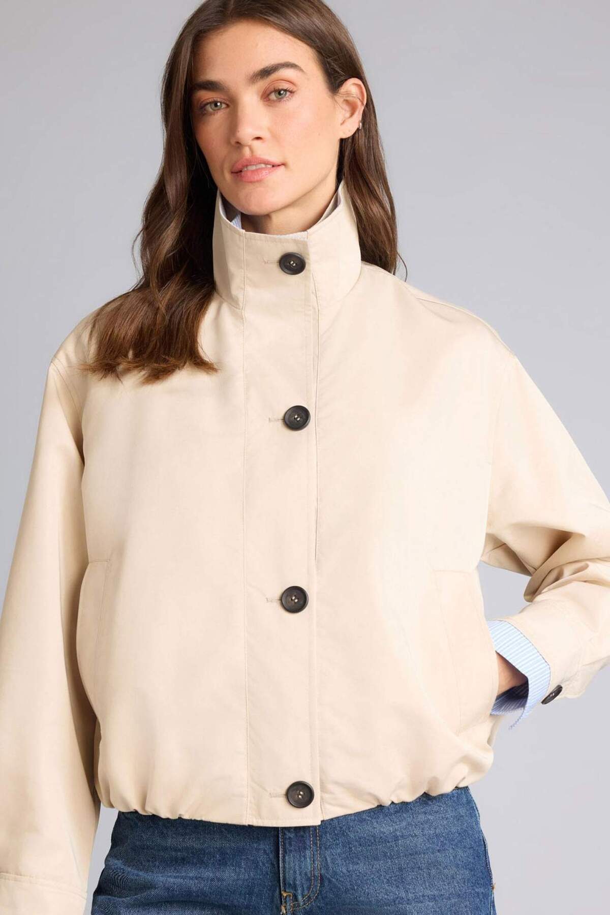 Defacto  Su Geçirmez Regular Fıt Dik Yaka Mont G7838AX26SP - Görsel 5