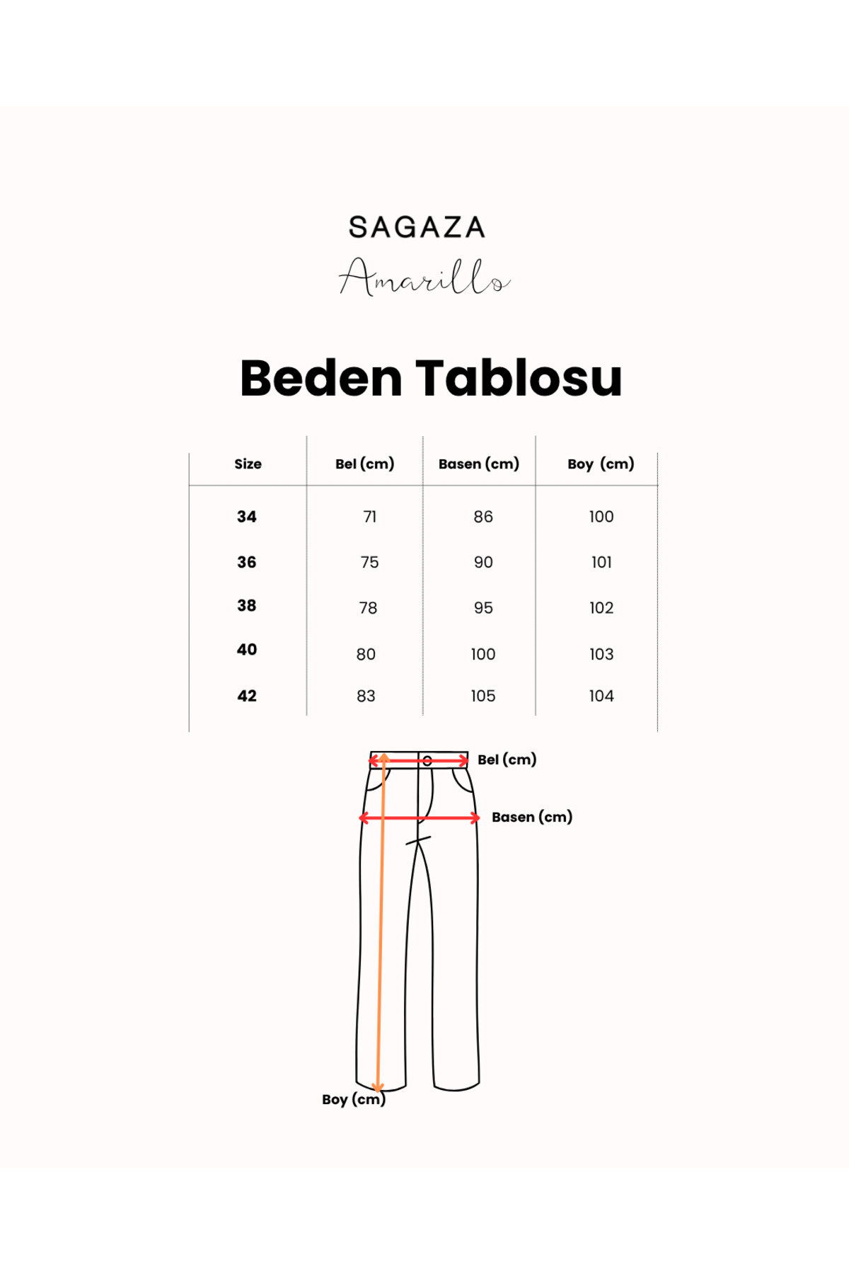 SAGAZA Amarillo Black Jean görsel 4