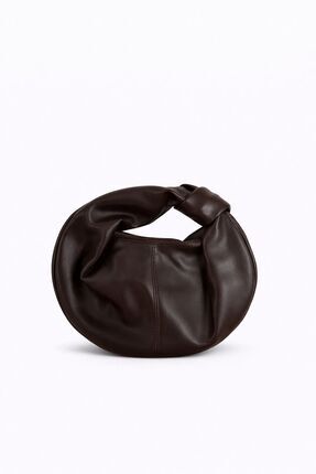 semabutik Düğüm Detaylı Kadın El ve Omuz Çantası Modern Tasarım