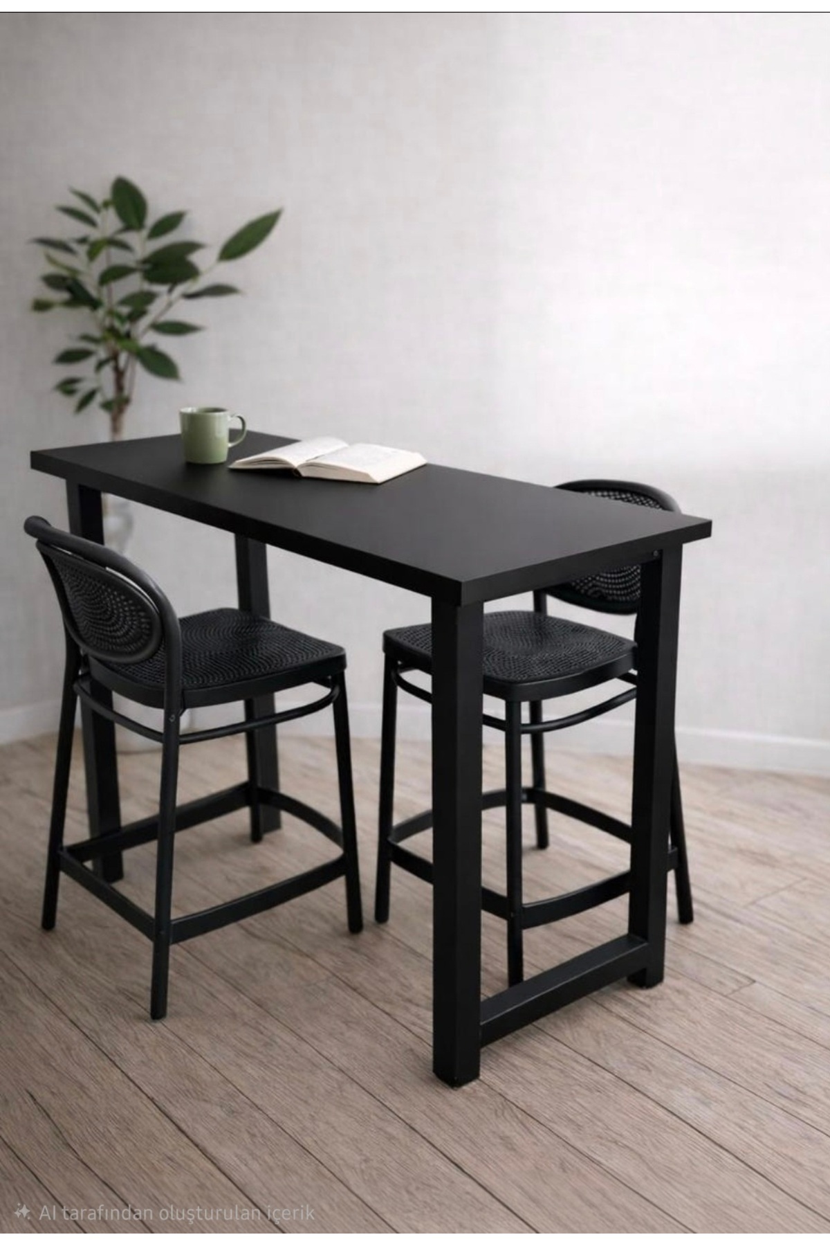Bar table all natural tree 140x50cm