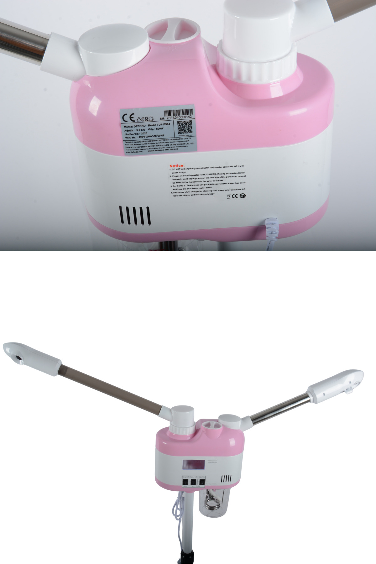 Çift Başlıklı Sıcak &amp; Soğuk Buhar Ve Ozon Makinesi — YNGC6658668-2 — تصویر 6 از 6