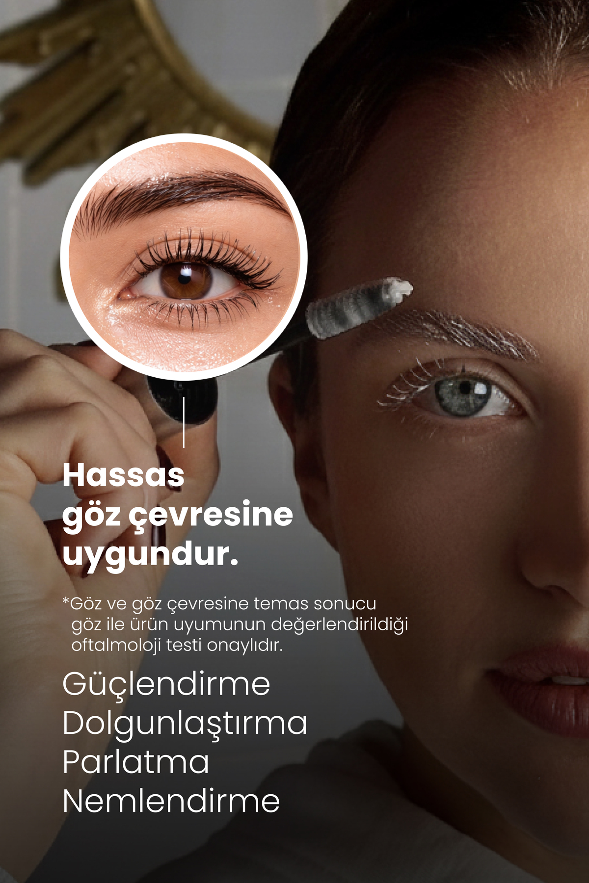 Kaş Kirpik Maskesi 9.5ml - Su Bazlı Parlatıcı Nemlendirici Onarıcı Vegan (%1 KERATİN – BİOTİN) — CGL501 — تصویر 6 از 8