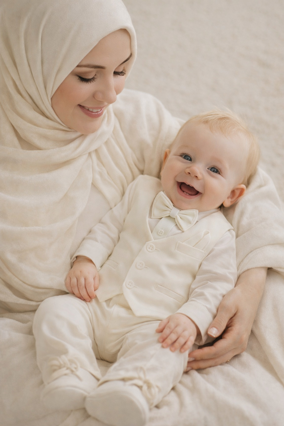Calide Baby&Kids Erkek Bebek Mevlüt Takımı - Papyon & Kravatlı - Özel Gün Kıyafeti - 7'li Set fotoğrafı 2 (önizleme)