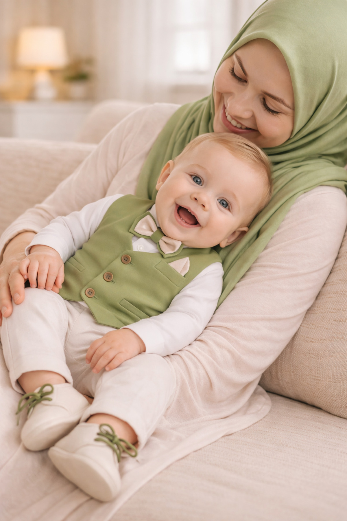 Calide Baby&Kids Erkek Bebek Mevlüt Takımı - Papyon & Kravatlı - Özel Gün Kıyafeti - 7'li Set fotoğrafı 2 (önizleme)