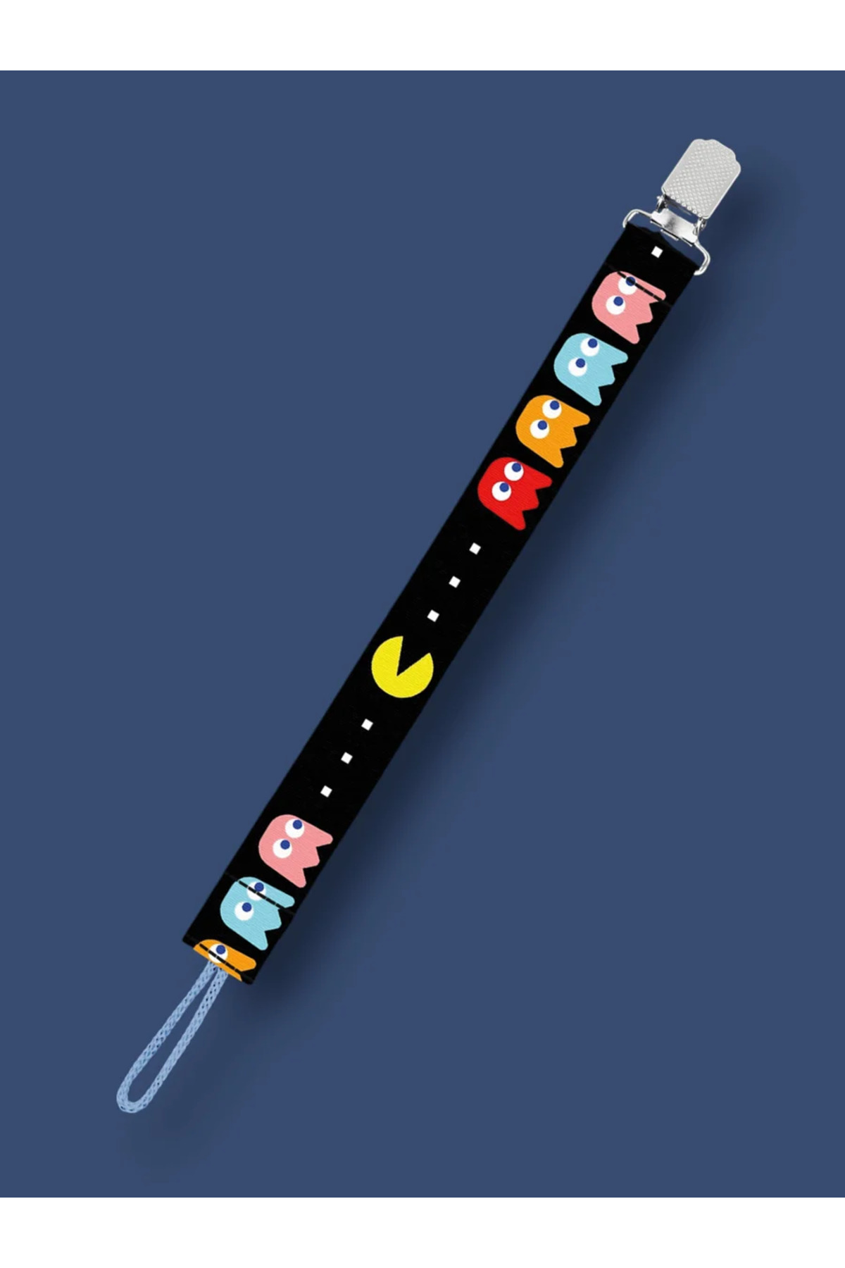 Apptakı Pacman Bebek Emzik Askısı - Emzik Zinciri ve Tutacağı | Kaliteli Emzirme Aksesuarı - EMZ0050 fotoğrafı 2 (önizleme)