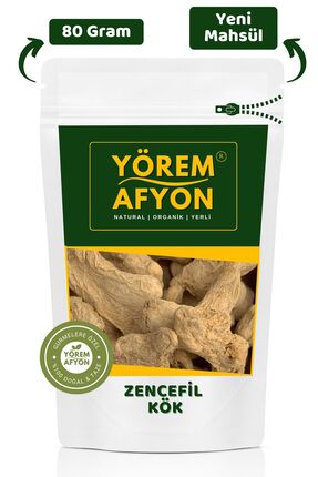 Gülçehre Yörem Afyon Besin Değerleri Korunarak Kurutulmuş Hakiki Zencefil Kök...