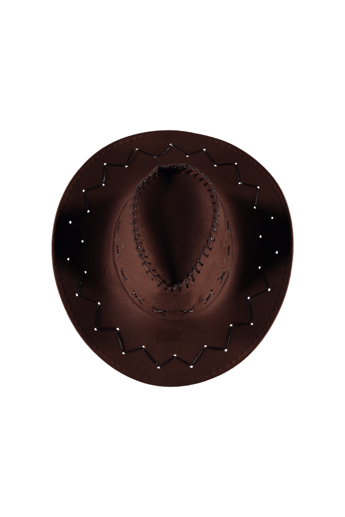 Western Style Jazz Hat for Men and Women ( Dark Brown ) ( 53-57 Cm )