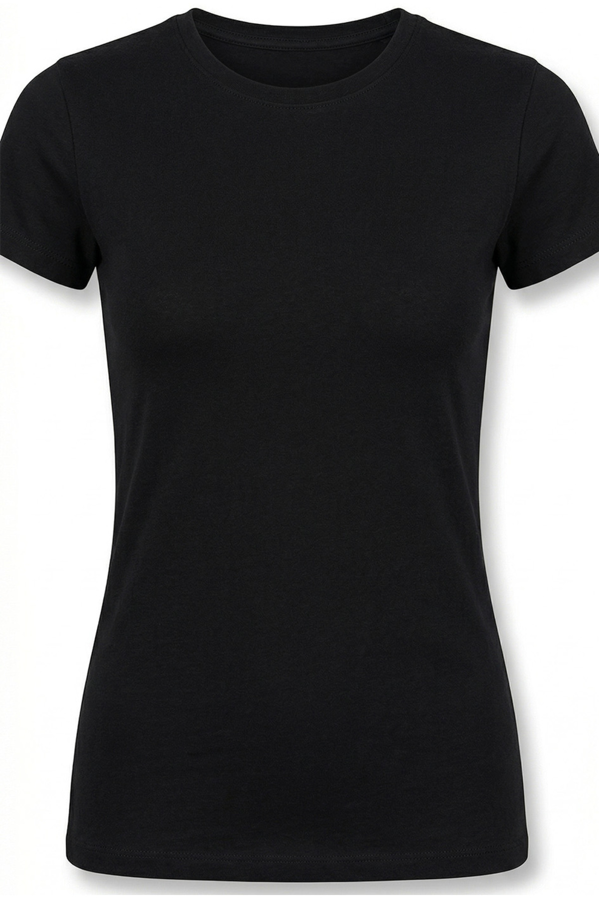 Siyah İnci siyah-beyaz 2'li Paket Pamuklu Likralı Basic Bisiklet Yaka Örme T-Shirt Atlet 1001 görsel 3