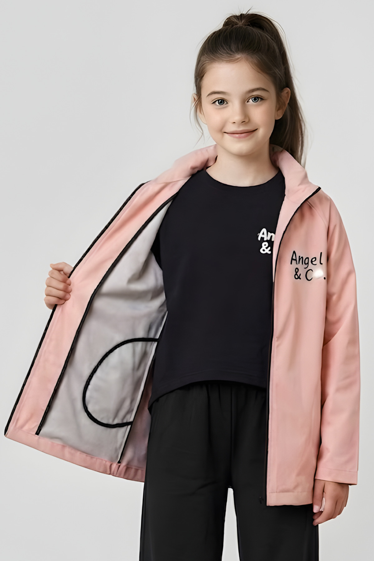 Girls Water Windproof Raincoat