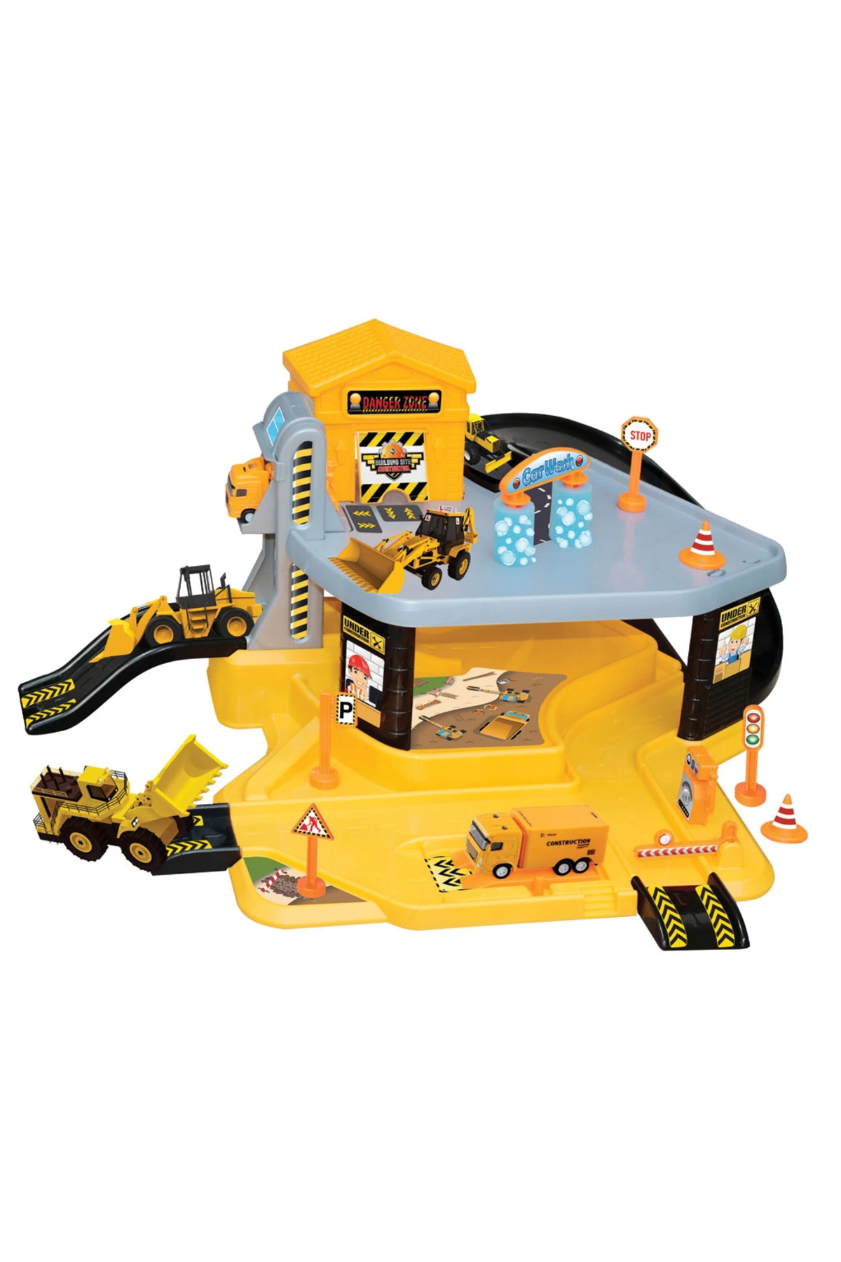 Doğan Oyuncak Dünyası Şantiye Garaj Seti - Otopark Seti - Araba Seti - Hotwheels Seti - Istasyon fotoğrafı 4 (önizleme)