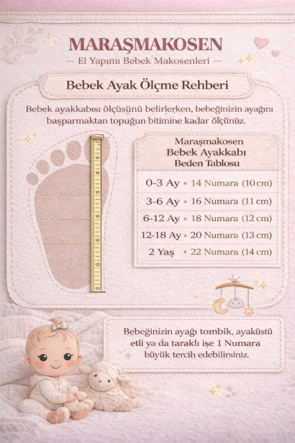 marasmakosen Nubuk İsimli Bebek Makoseni – Kişiye Özel Bağcıklı Bebek Ayakkabı fotoğrafı 5 (önizleme)
