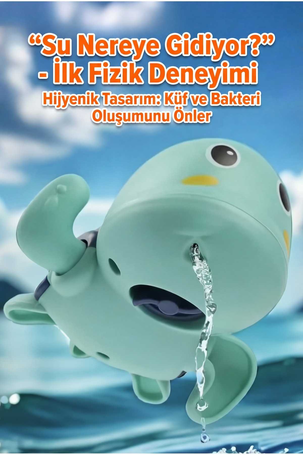 CARA CARO 3'lü Kurmalı Yüzebilen Kaplumbağa Banyo Oyuncak Seti - 18 Ay+ BPA İçermez Bebek Duş Eğlencesi Hediye fotoğrafı 6 (önizleme)