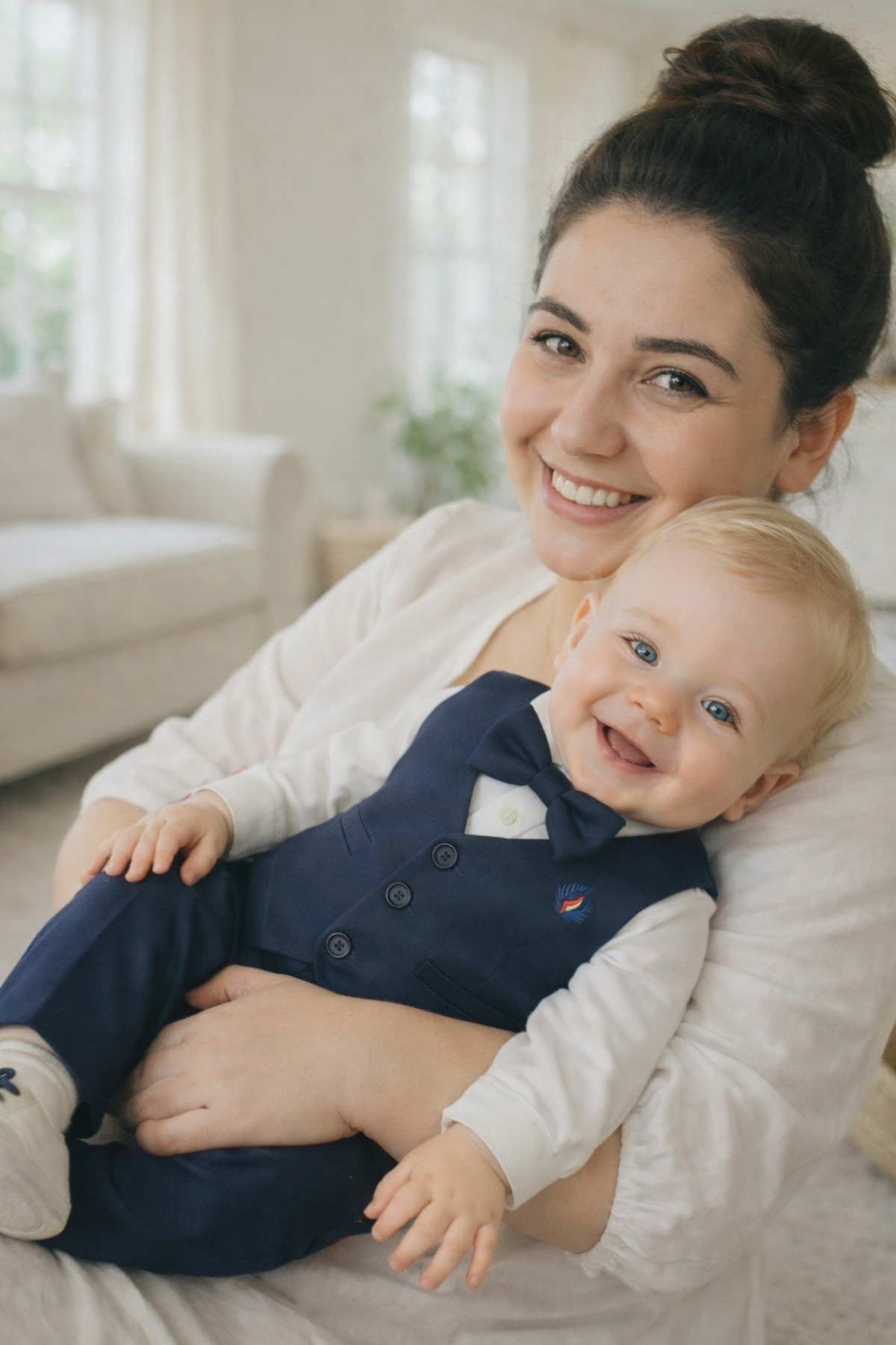 Calide Baby&Kids Erkek Bebek Mevlüt Takımı - Papyon & Kravatlı - Özel Gün Kıyafeti - 7'li Set fotoğrafı 2 (önizleme)