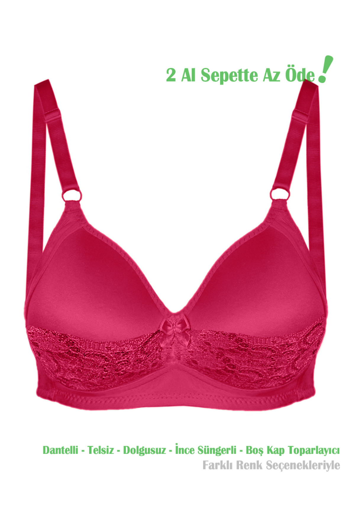 Women's Claret Red Lace Wrap Reducer Waistline Empty Cup Bra