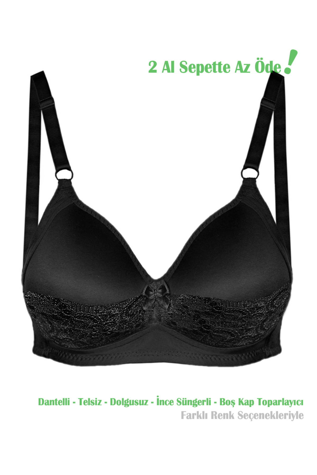 Women's Black Lace Roll-Up Reducer Waistline Blank Cup Bra
