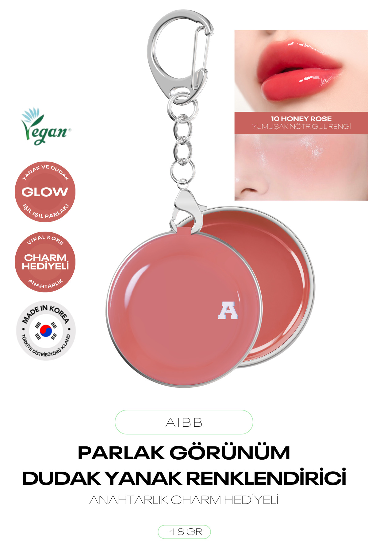Parlak Görünüm Sağlayan Dudak Ve Yanak Renklendirici Glow Tin Pot — صورتی AIBB_GLOW_TIN_POT