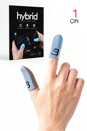 Bhave Hybrid Parmaklık-1 Çift-turkuaz-pubg Parmak Eldiveni- Saklama Kutulu- T...