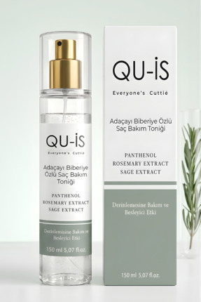 QU-İS Adaçayı ve Biberiye Özlü Saç Bakım Toniği 150 ml - ( Biotin & Niacinami...