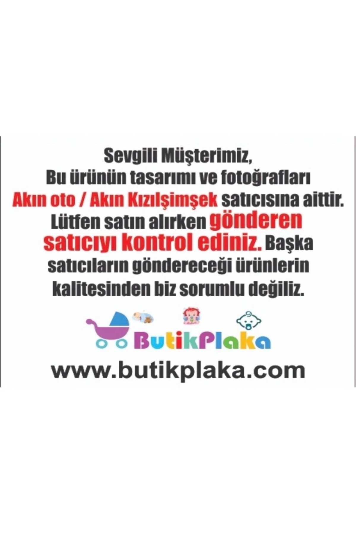 BUTİKPLAKA Akın Otomotiv/dikkat Arabada Bebek Var/15x15 Cm Pleksi Ikazlevhası/ay Üstünde Bebek Erkek fotoğrafı 2 (önizleme)