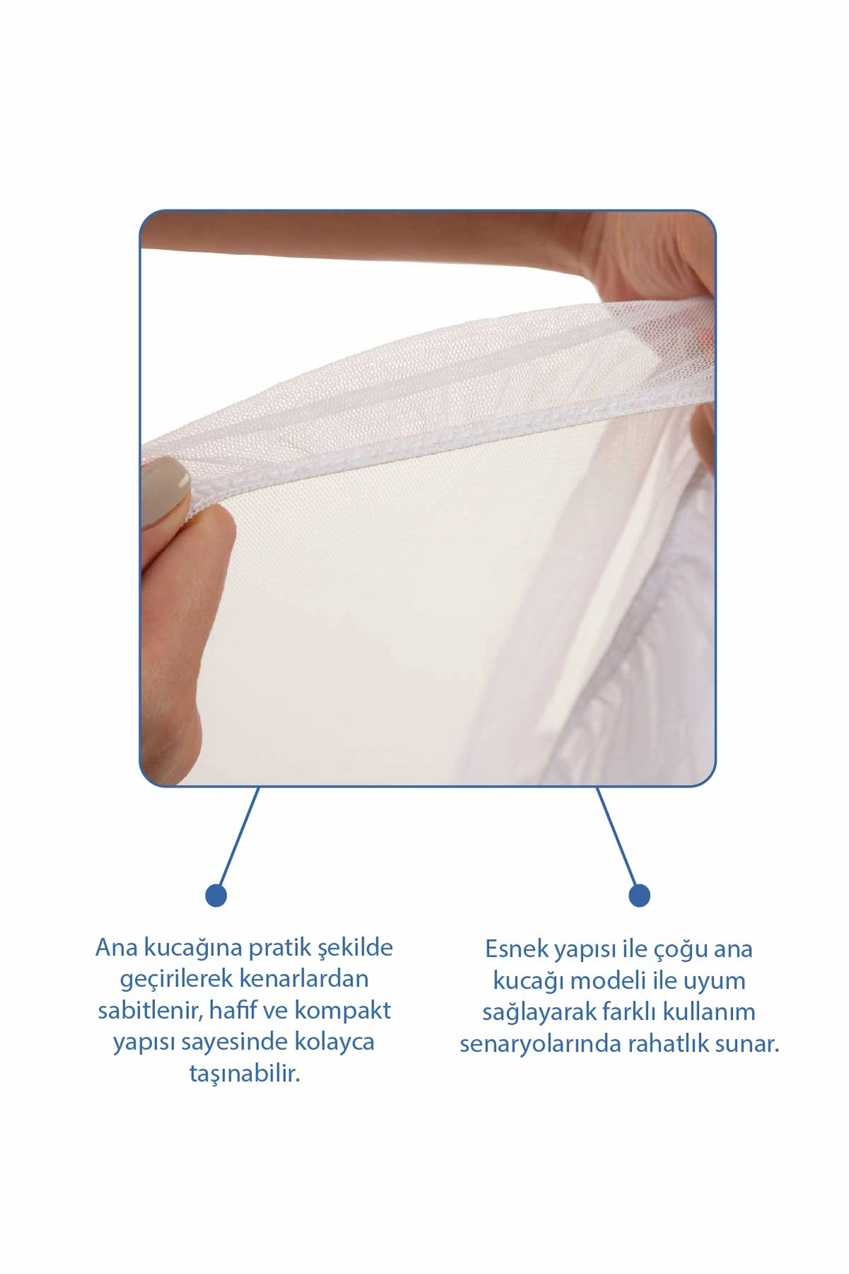 Babyjem Anakucağı Sinekliği Beyaz fotoğrafı 3 (önizleme)