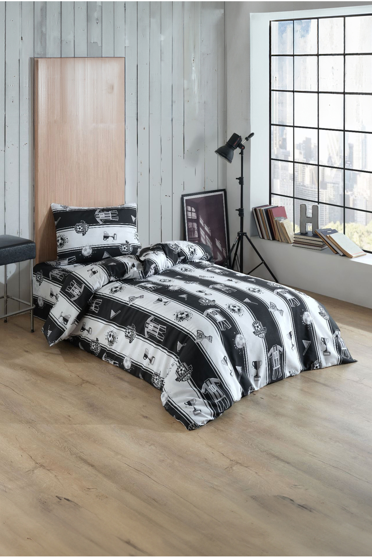 Single Fan Pattern Duvet Cover Set