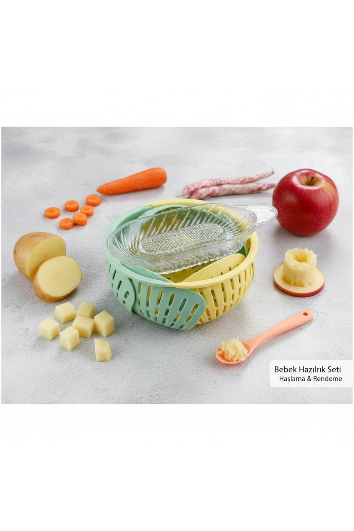 özssa Sebze Haşlama ve Meyve Püresi Hazırlama Seti fotoğrafı 2 (önizleme)