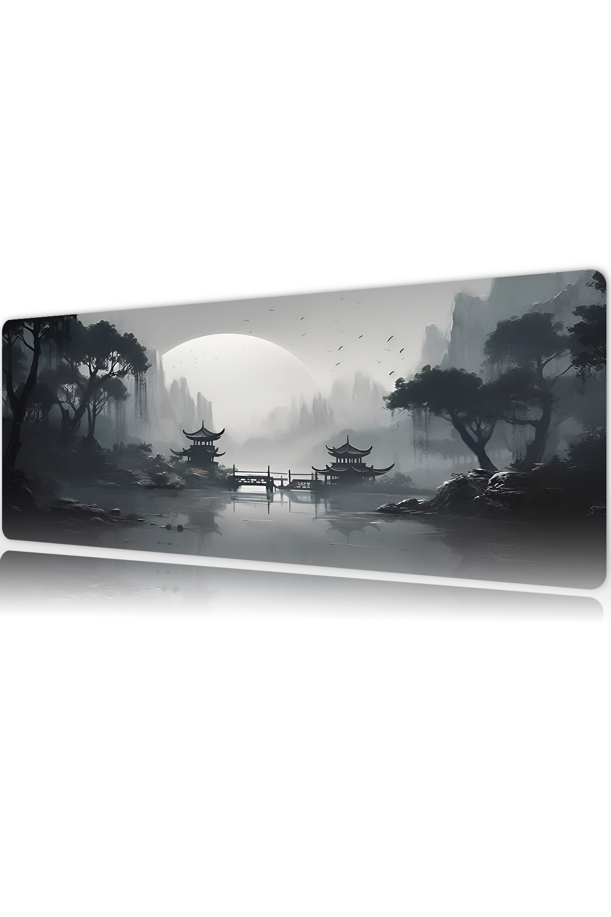 Silent Pagoda Gaming Player XL Mouse Pad Mousepad 80X30 cm 3Mm Stitched Model