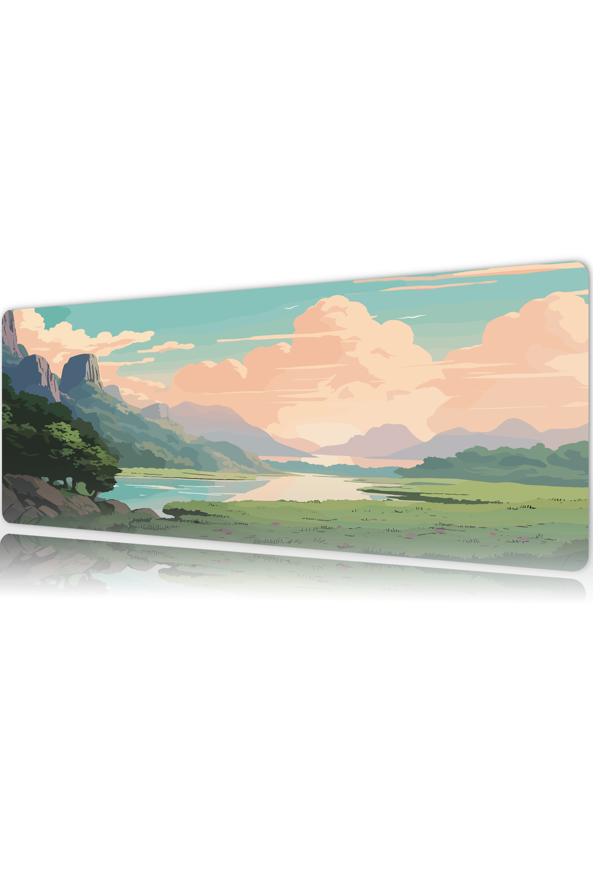 Emerald Valley Gaming Player XL Mouse Pad Mousepad 80X30 cm 3Mm Stitched Model