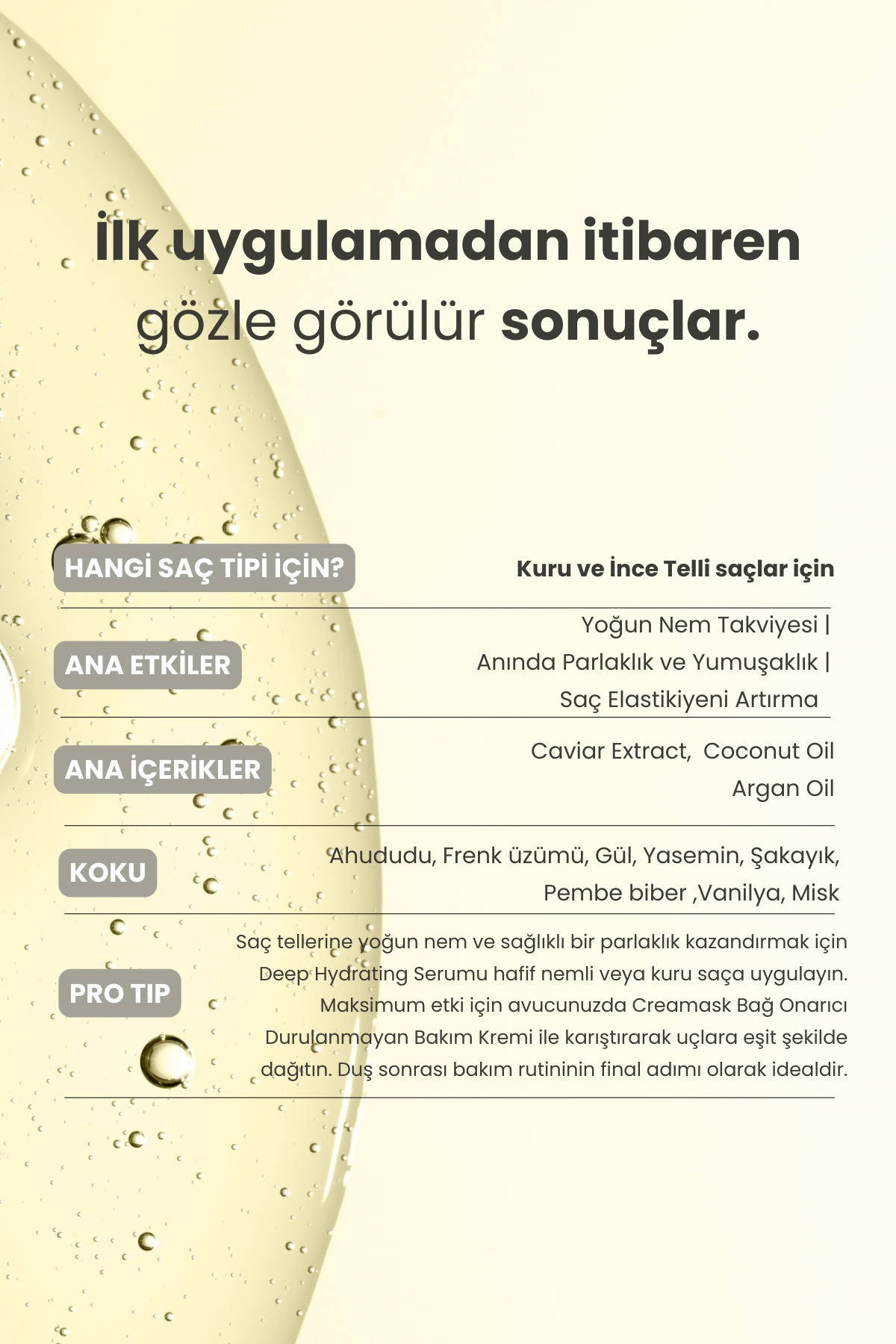 Deep Hydrating Kuru Saçlar İçin Yoğun Nem Veren Elektriklenme Karşıtı Saç Serumu 20 ml Seyahat Boy — MP177 — تصویر 6 از 6
