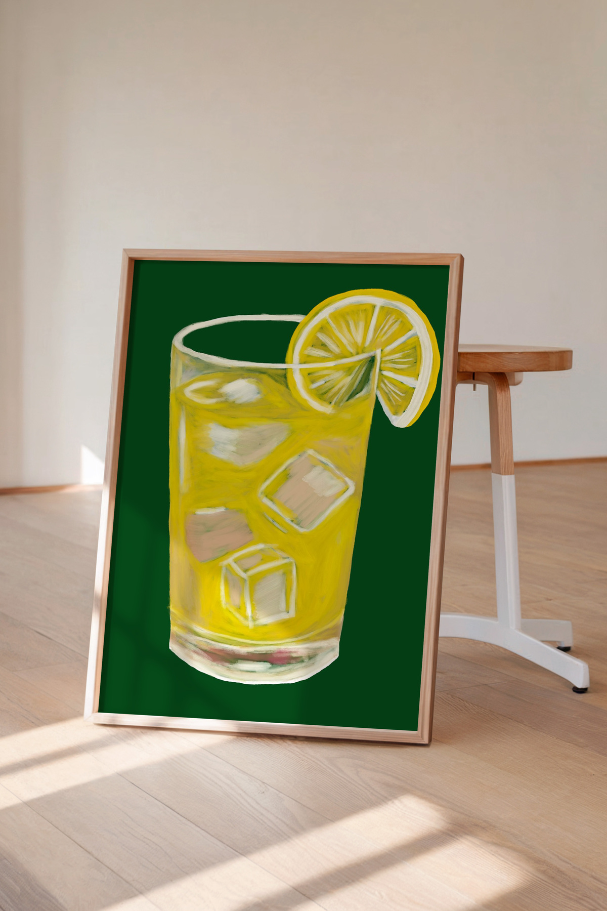 Limonata Tablo Modern Mutfak Poster Yaz Temalı İçecek Duvar Dekoru Çerçevesiz