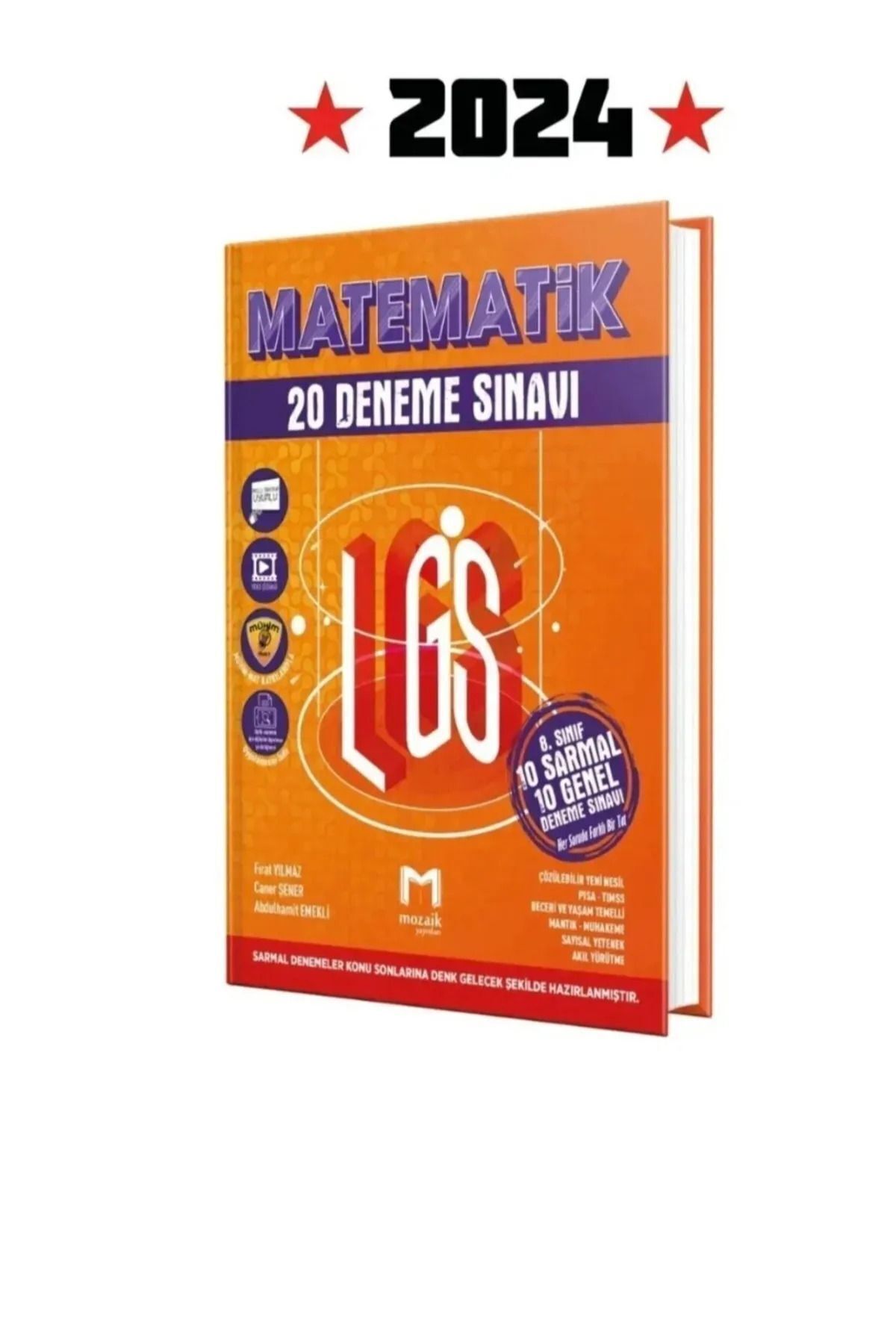 Orijinal Yayınları 2026 Mozaik 8. Sınıf Matematik 12 Li Deneme
