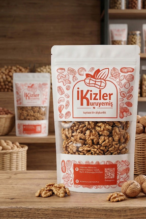 İkizler Kuruyemiş Ceviz İçi 250 Gr İri Doğal Taze Ceviz İçi Kuruyemiş %100 Do...